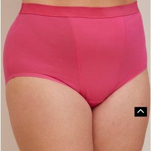 New with tags Pink Torrid high rise seamed brief panty. Size 1